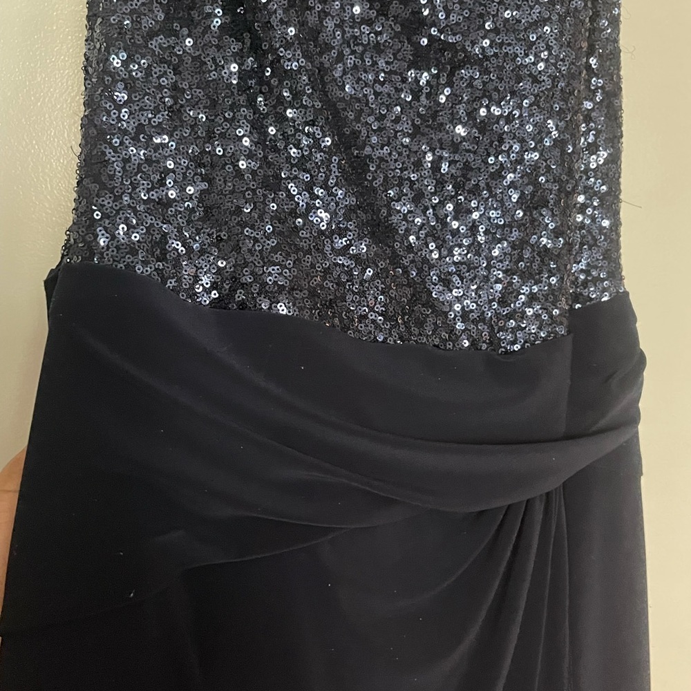 Calvin Klein Navy Blue dress. Perfect for the holiday season